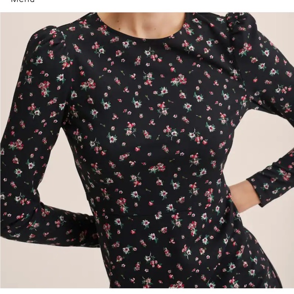 Mango Floral Fitted Dress - Picture 3 of 3